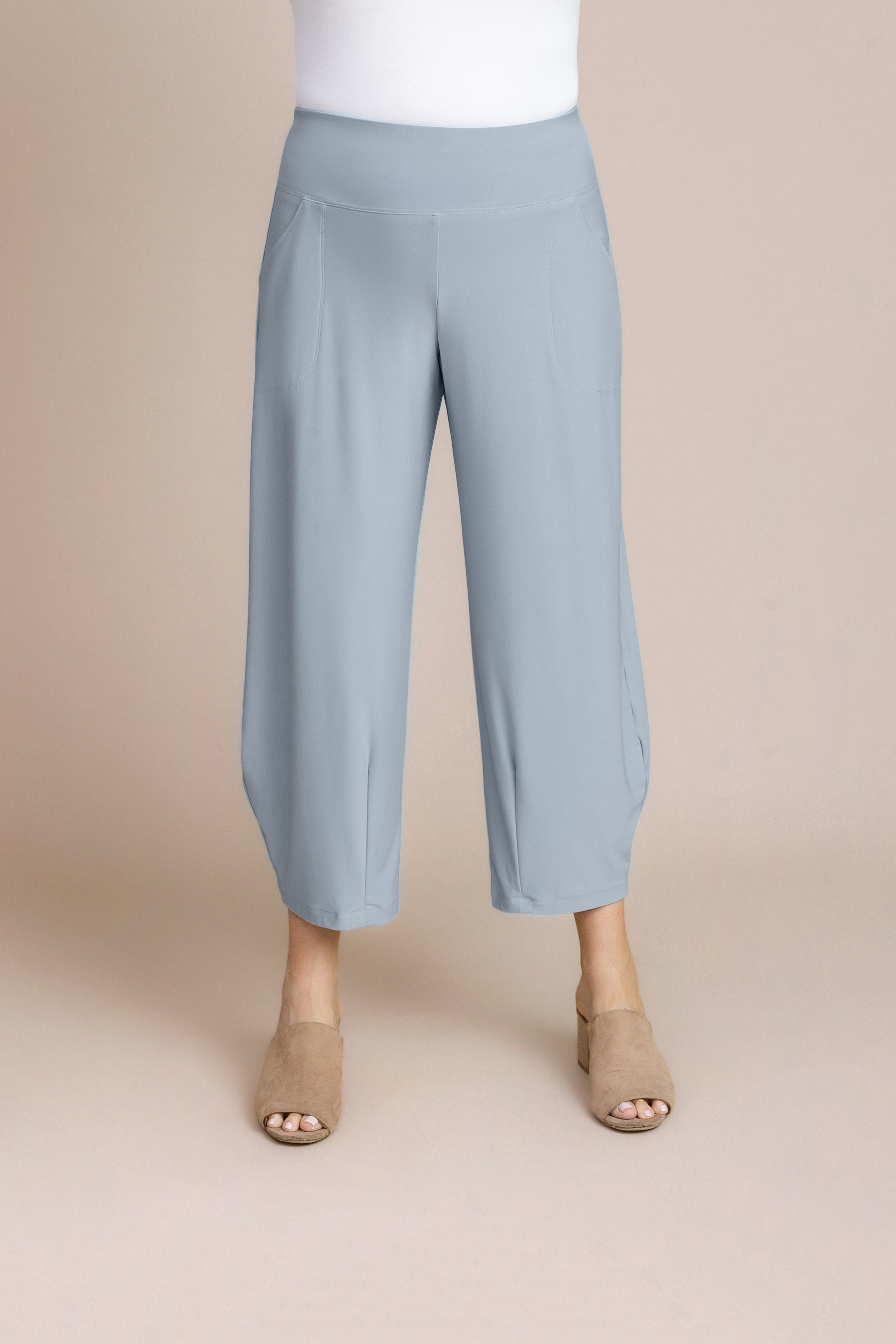 Narrow Lantern Pant, Stone Blue