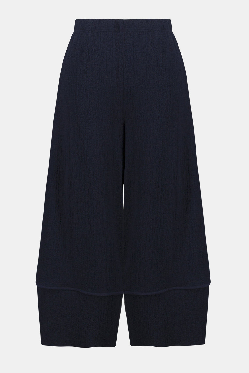 Seersucker Balloon Pull-On Pants, Midnight Blue