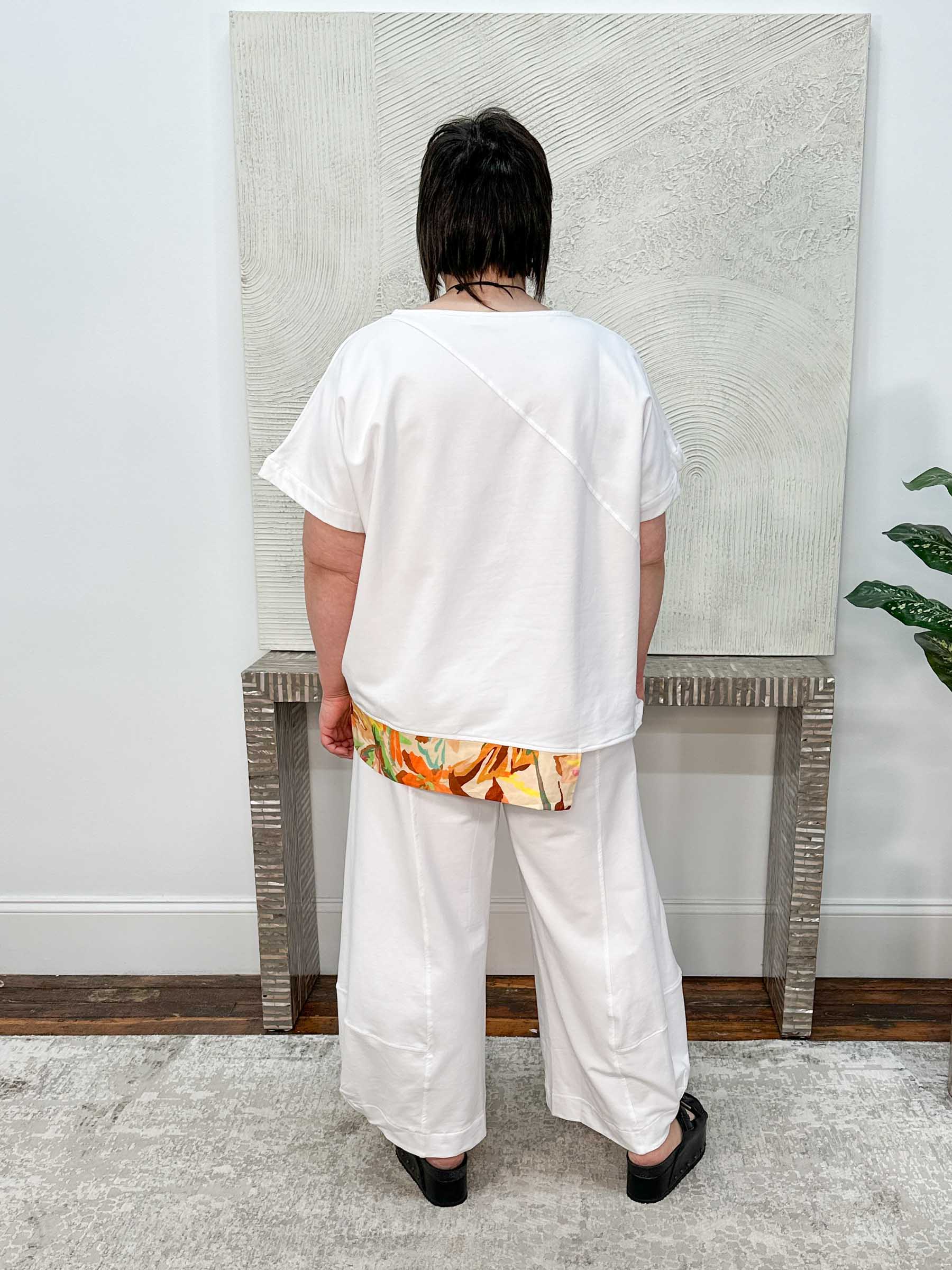 French Terry Punto Pant, White