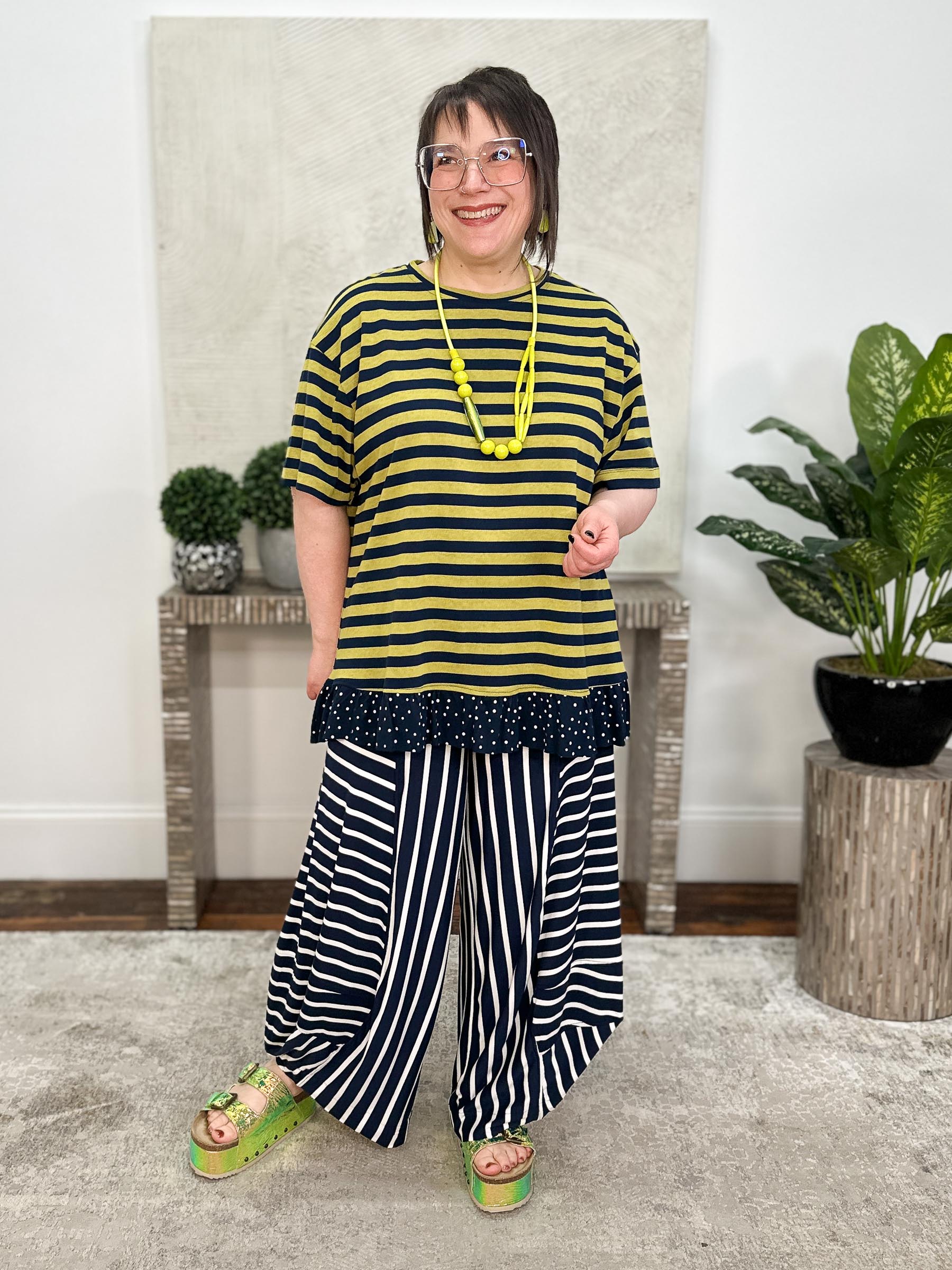 Knit Punto Pant, Stripes