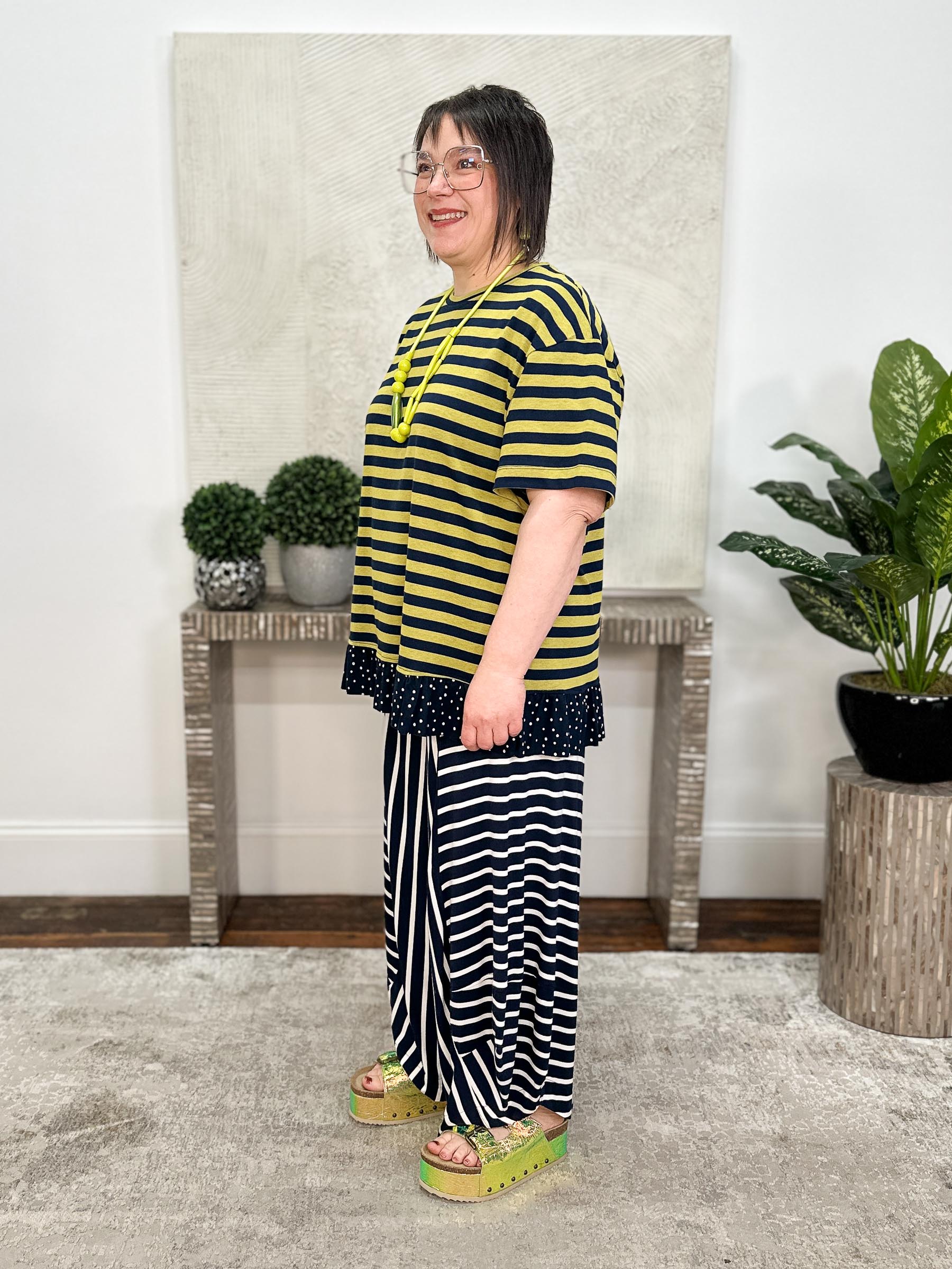 Knit Punto Pant, Stripes