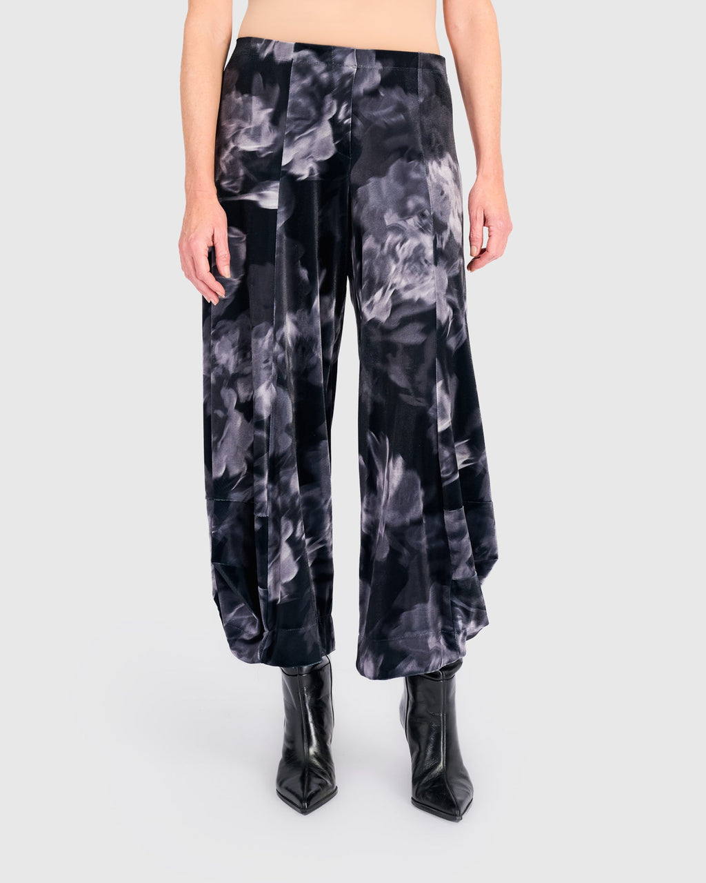 Velvet Punto Pants, Floral