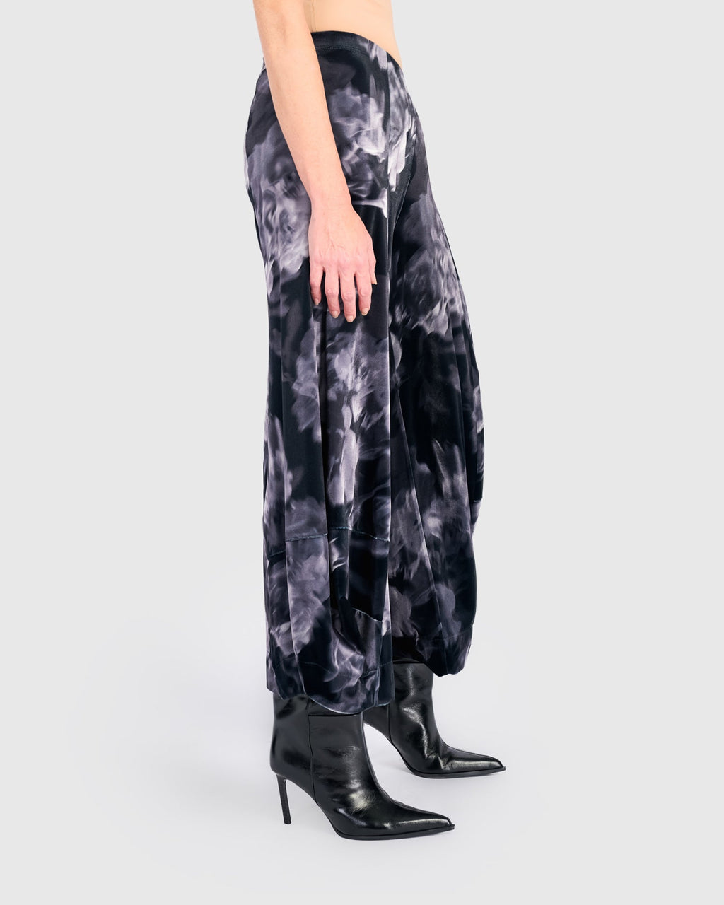 Velvet Punto Pants, Floral