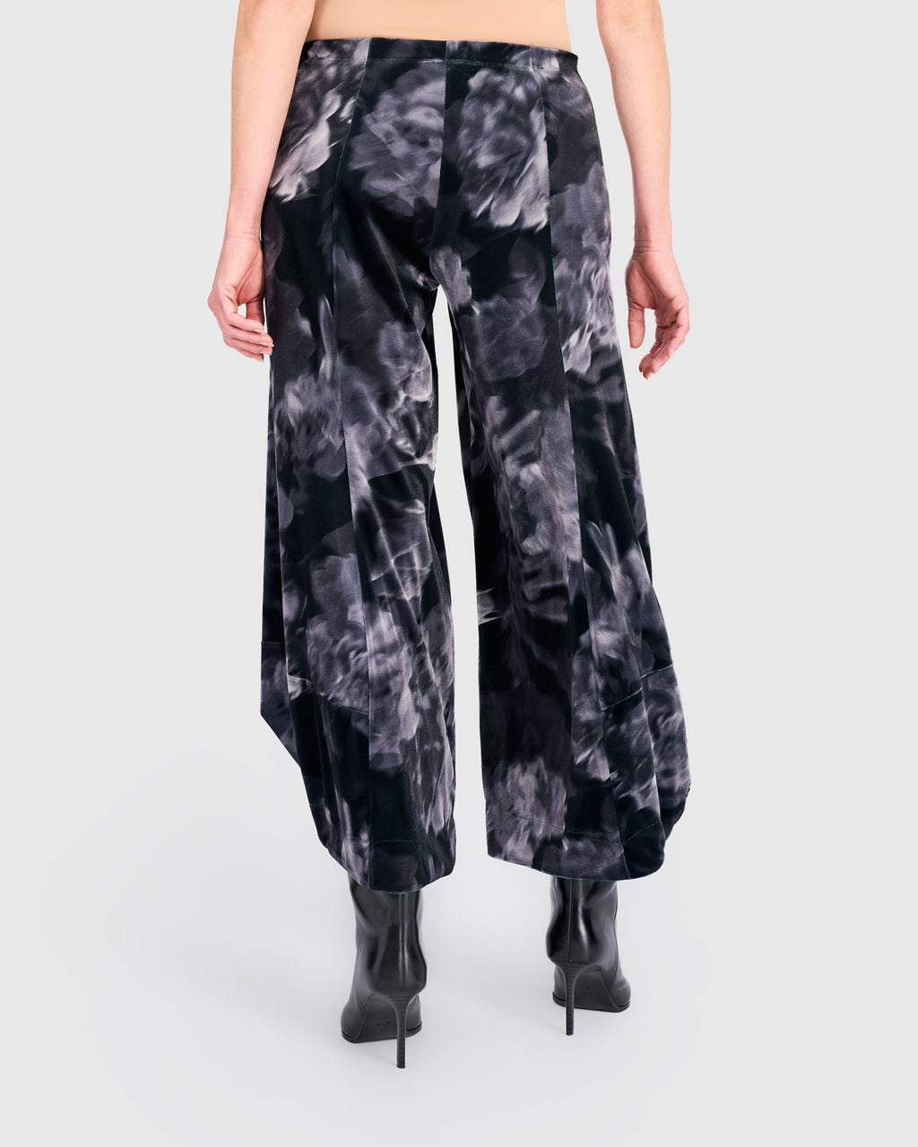 Velvet Punto Pants, Floral