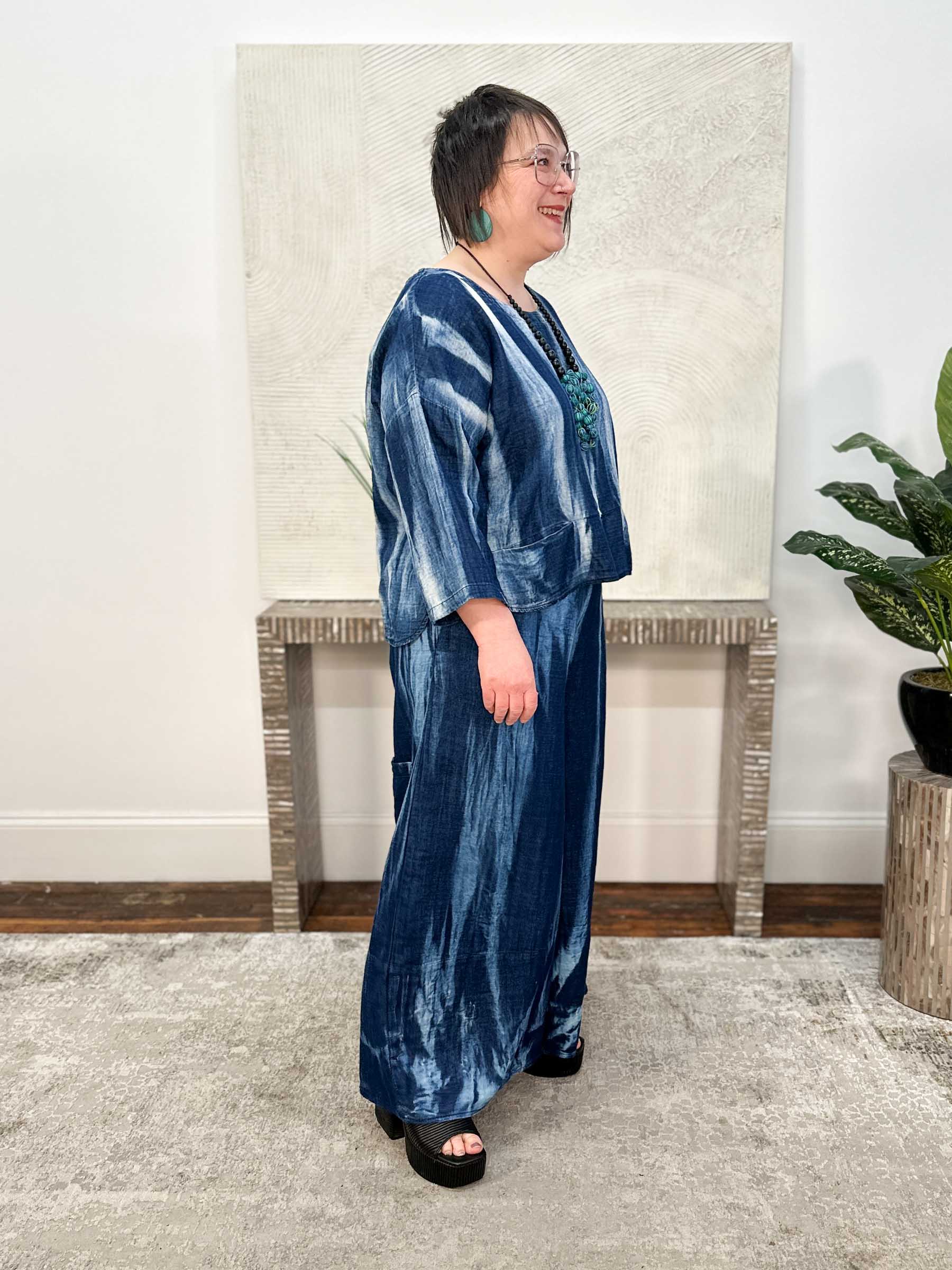 Aura Wide Leg Pant, Candy Sky