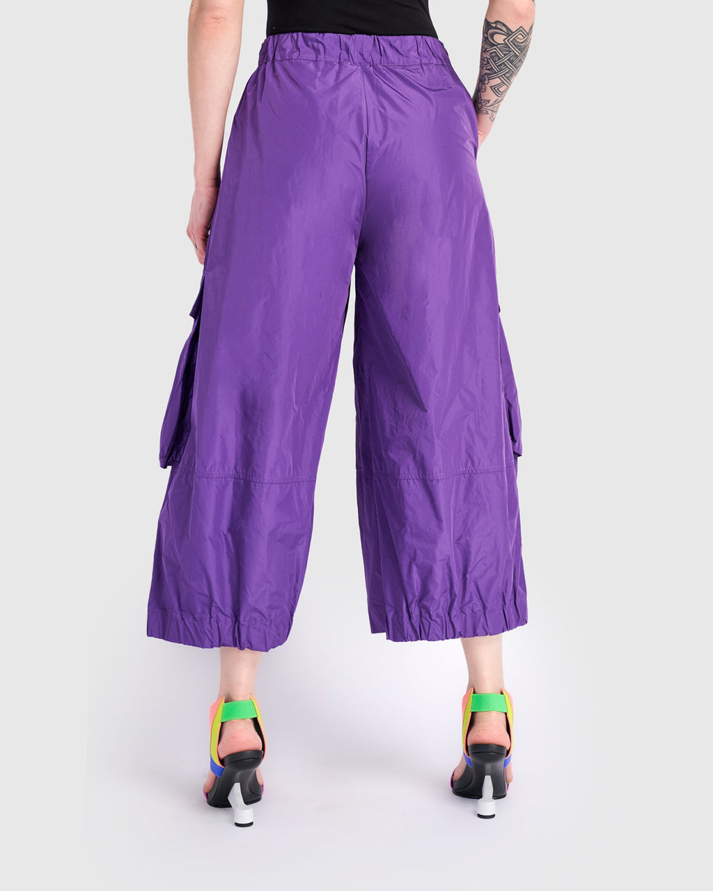 After Dark Taffeta Pocket Pant, Amethyst