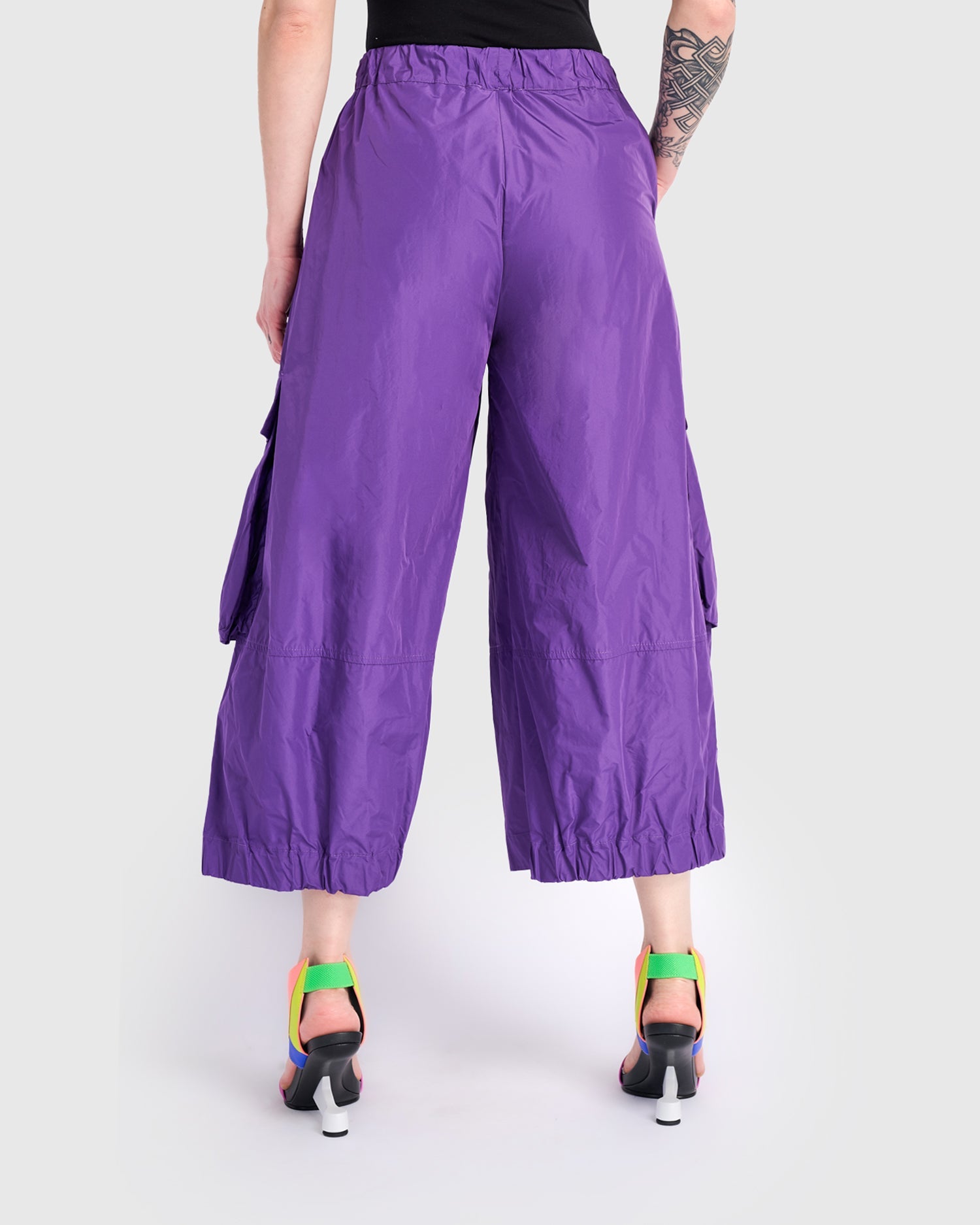 After Dark Taffeta Pocket Pant, Amethyst
