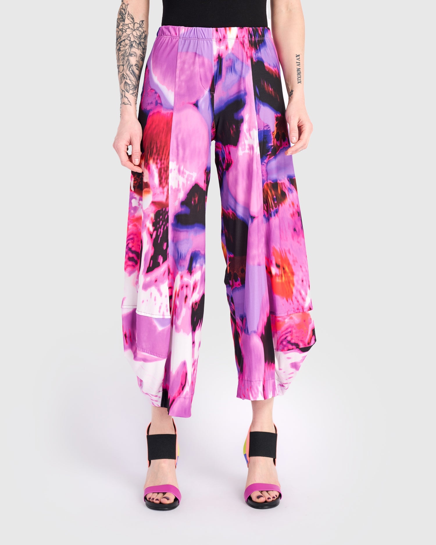 After Dark Printed Punto Pant, Orchid