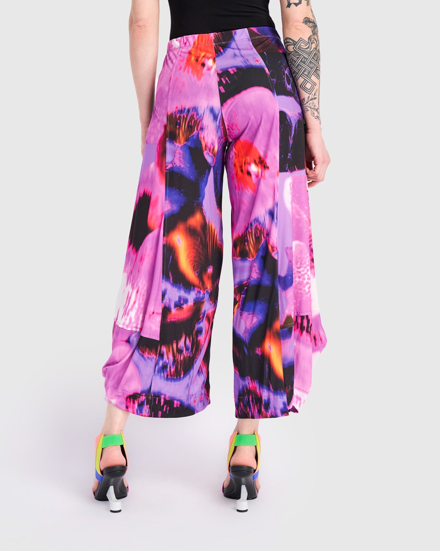 After Dark Printed Punto Pant, Orchid