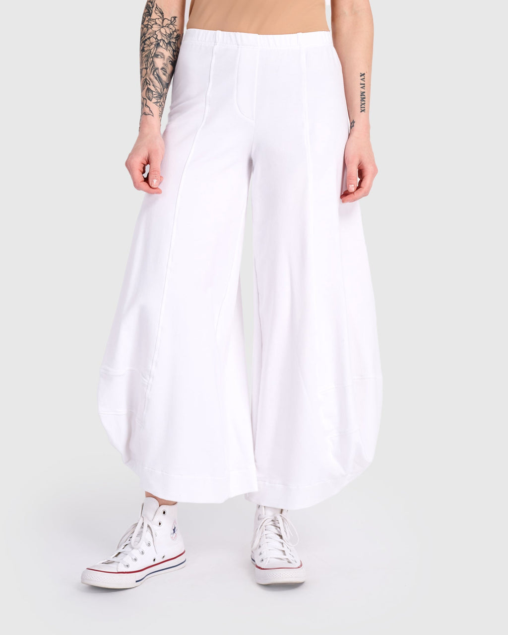 French Terry Punto Pant, White