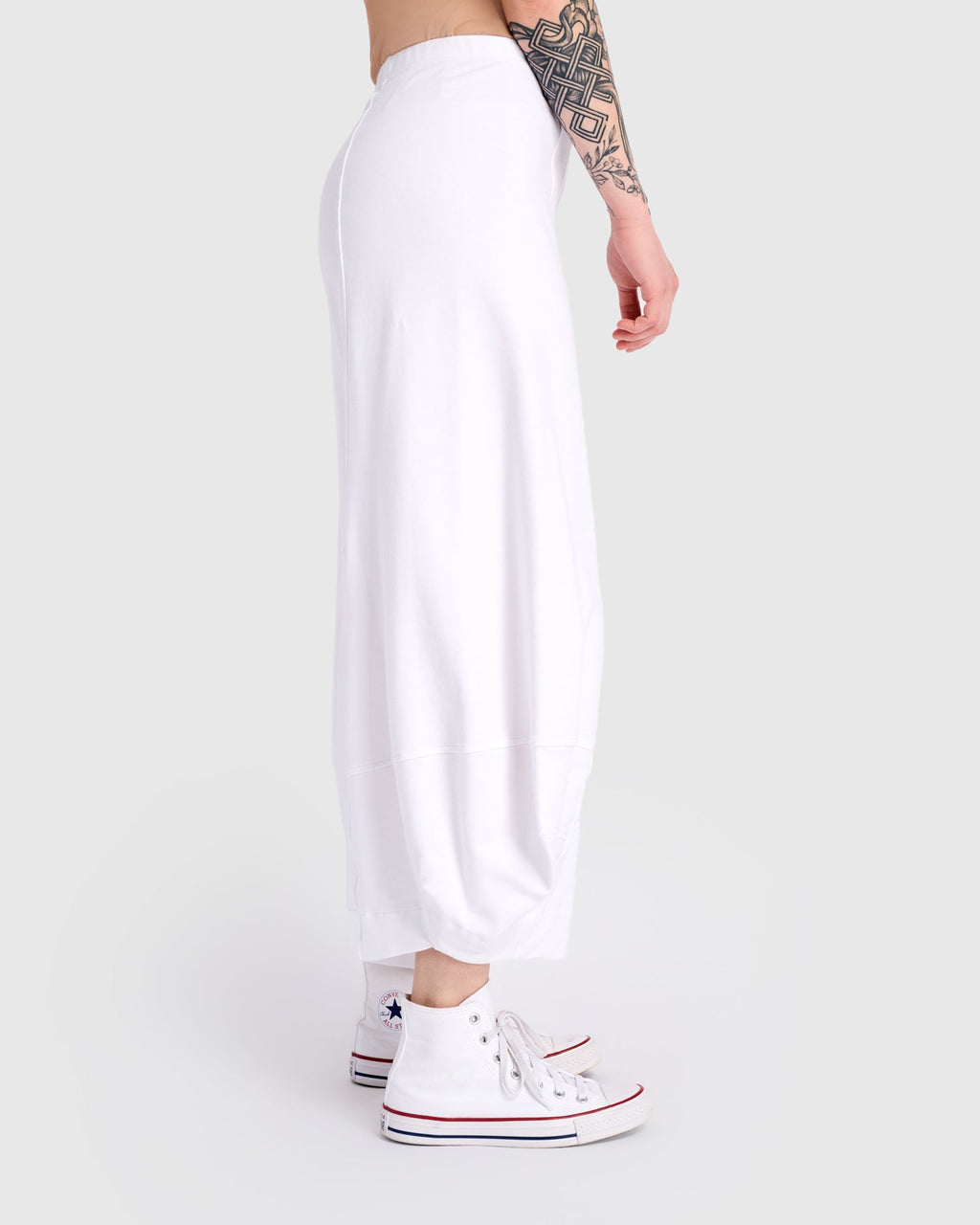French Terry Punto Pant, White