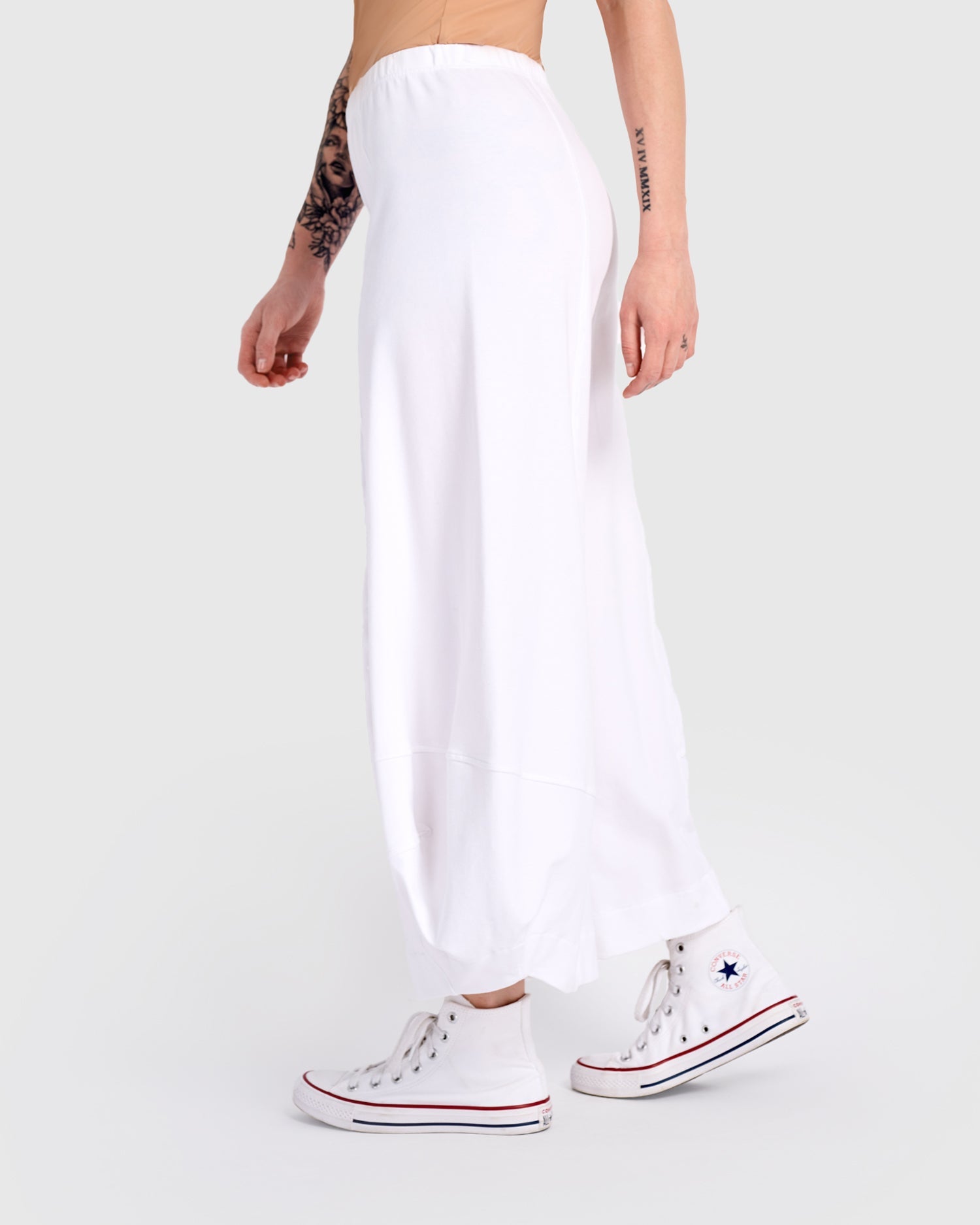 French Terry Punto Pant, White