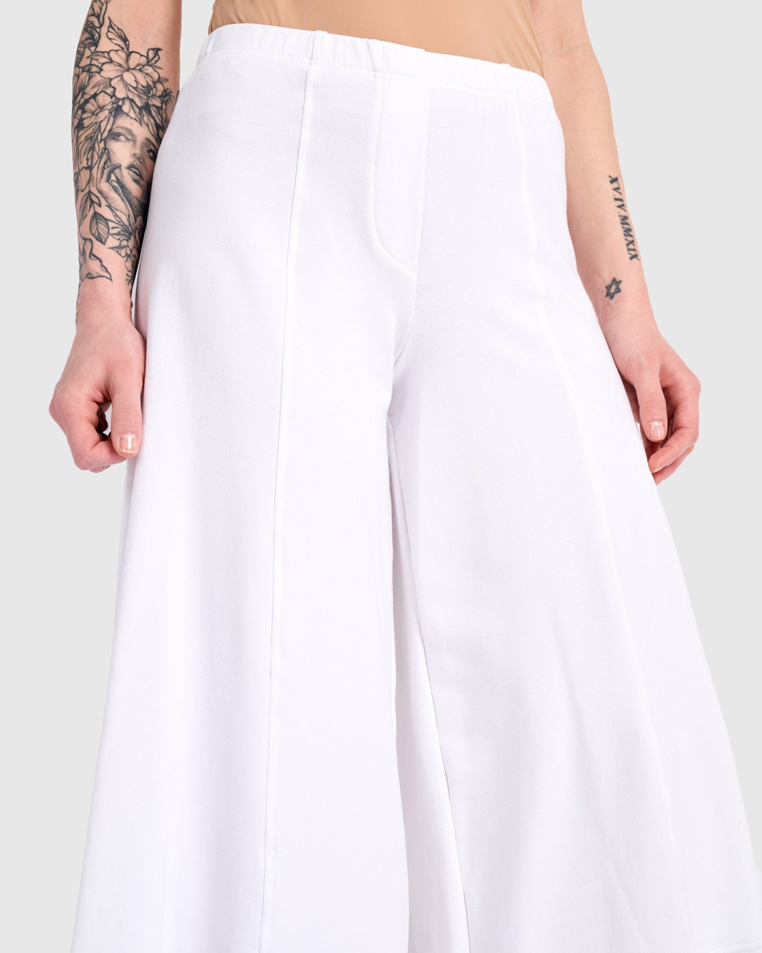 French Terry Punto Pant, White