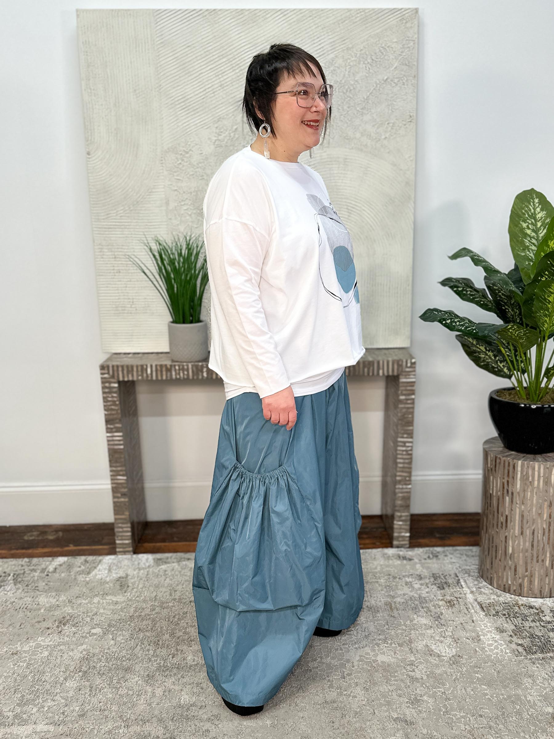 Nylon Big Pocket Pant, Vapor