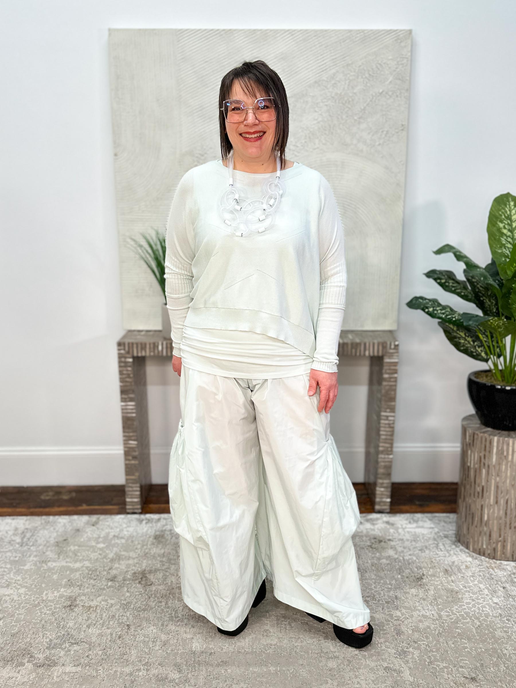 Nylon Big Pocket Pant, Mint