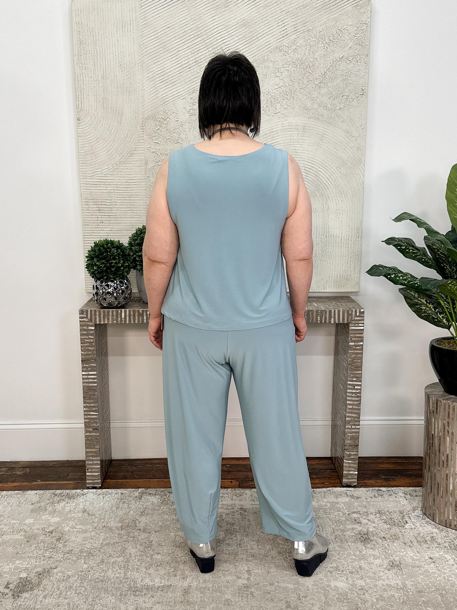 Narrow Lantern Pant, Stone Blue