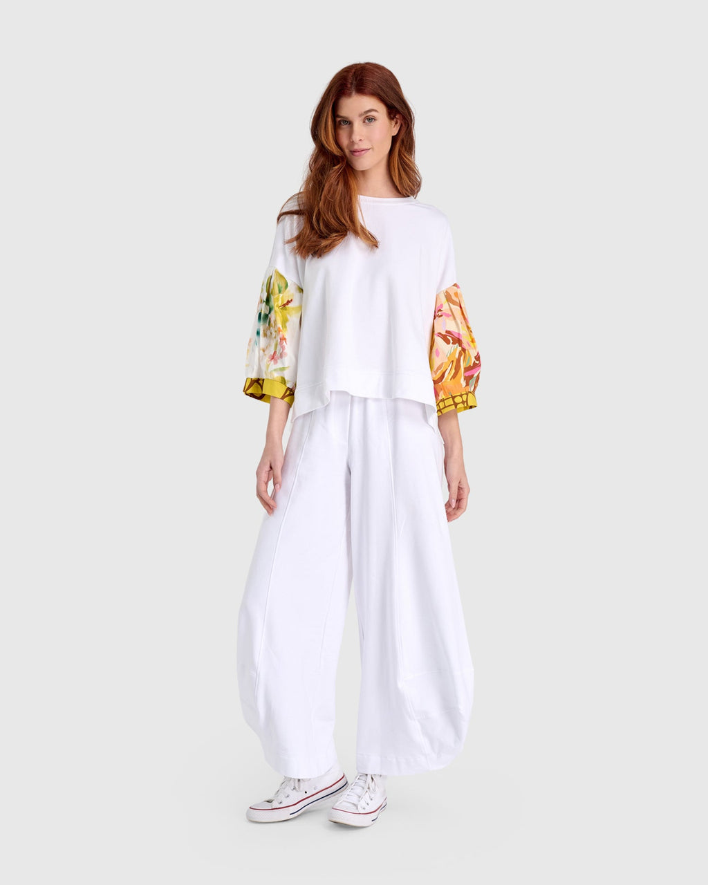 French Terry Punto Pant, White
